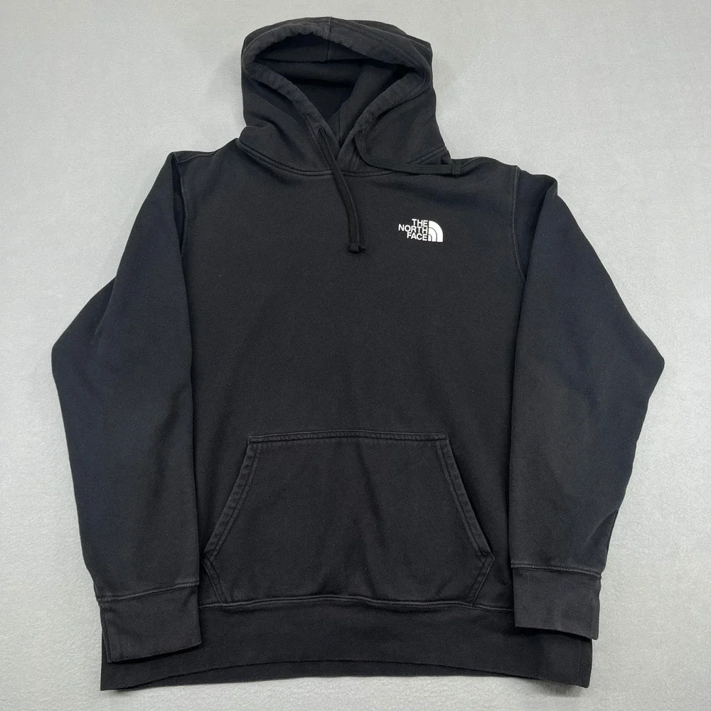 The North Face Mens Red Box Pullover Hoodie Black XL Never Stop‎ Exploring Logo